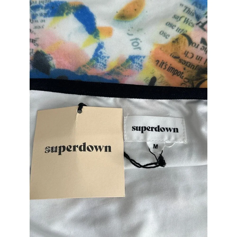 superdown Merson Strappy Mini Dress in Black Multi Medium New Womens - Picture 8 of 9